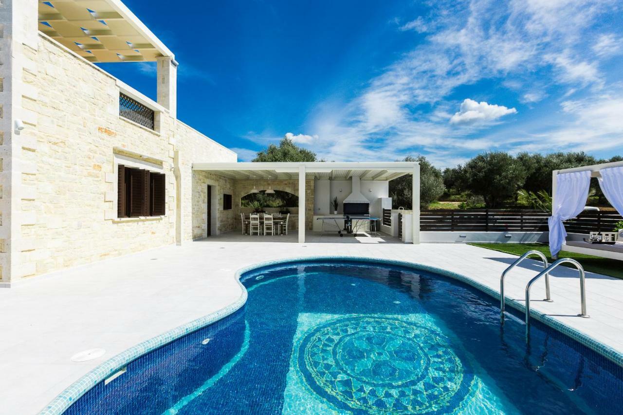 Caramel Villa, With 40M2 Pool & Spa Whirlpool, By Thinkvilla Pánormos Dış mekan fotoğraf